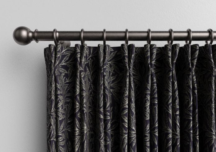 William Morris At Home Willow, Woven Indigo - Made to Measure Curtains - Image 10